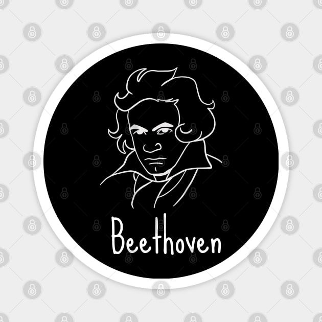 Beethoven - German Classical Music Composer Magnet by isstgeschichte